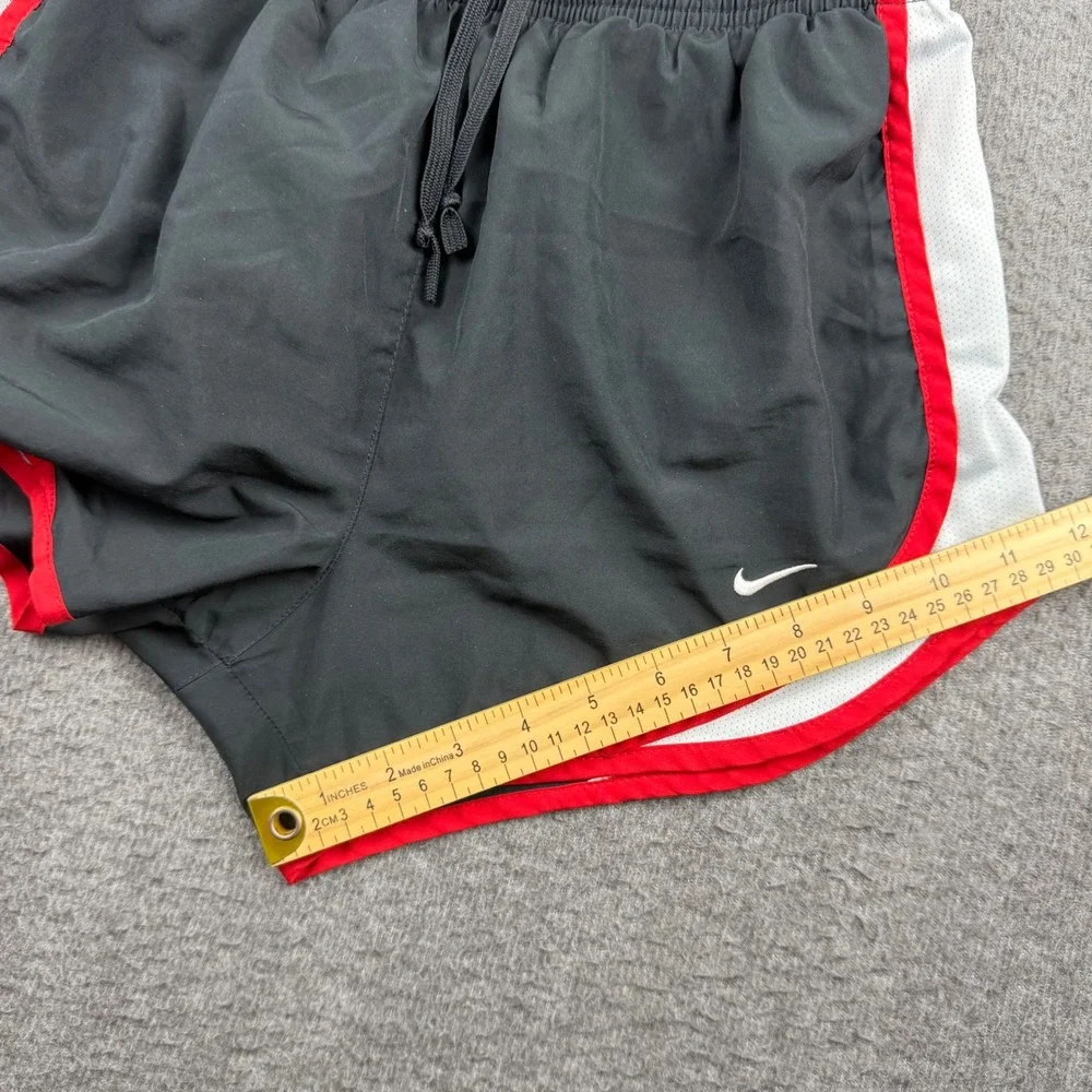 Nike‎ Dri-FIT Tempo Running Shorts Womens Small Black White Red Athletic Gym